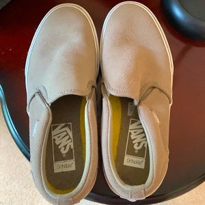 Size 8.5 tan Vans - womens